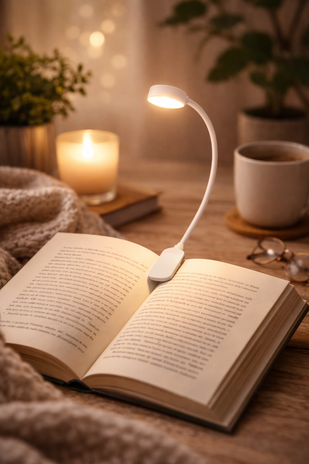 Mini Lámpara LED de Lectura con Clip