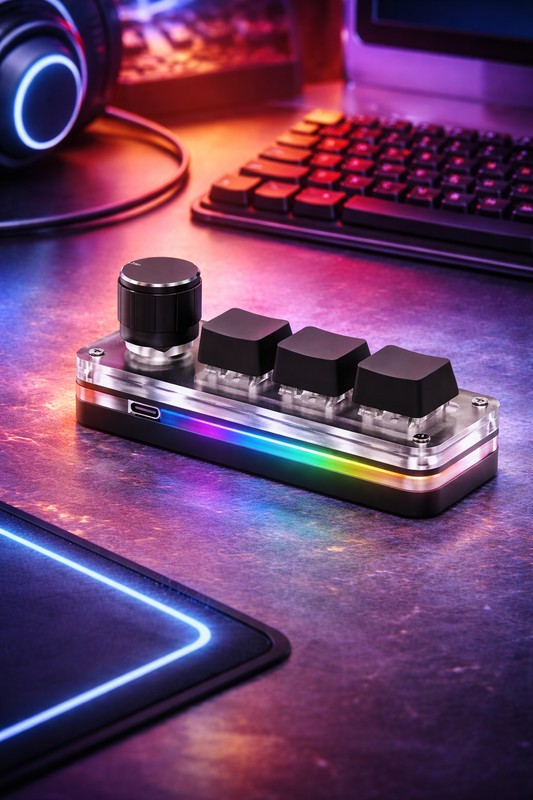 Mini teclado con 3 teclas programables USB-C