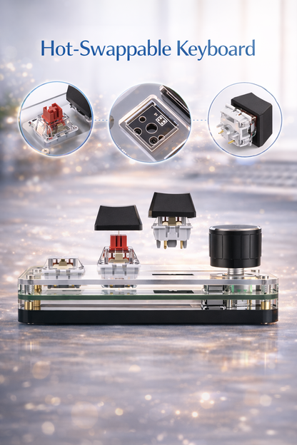 Mini teclado con 3 teclas programables USB-C